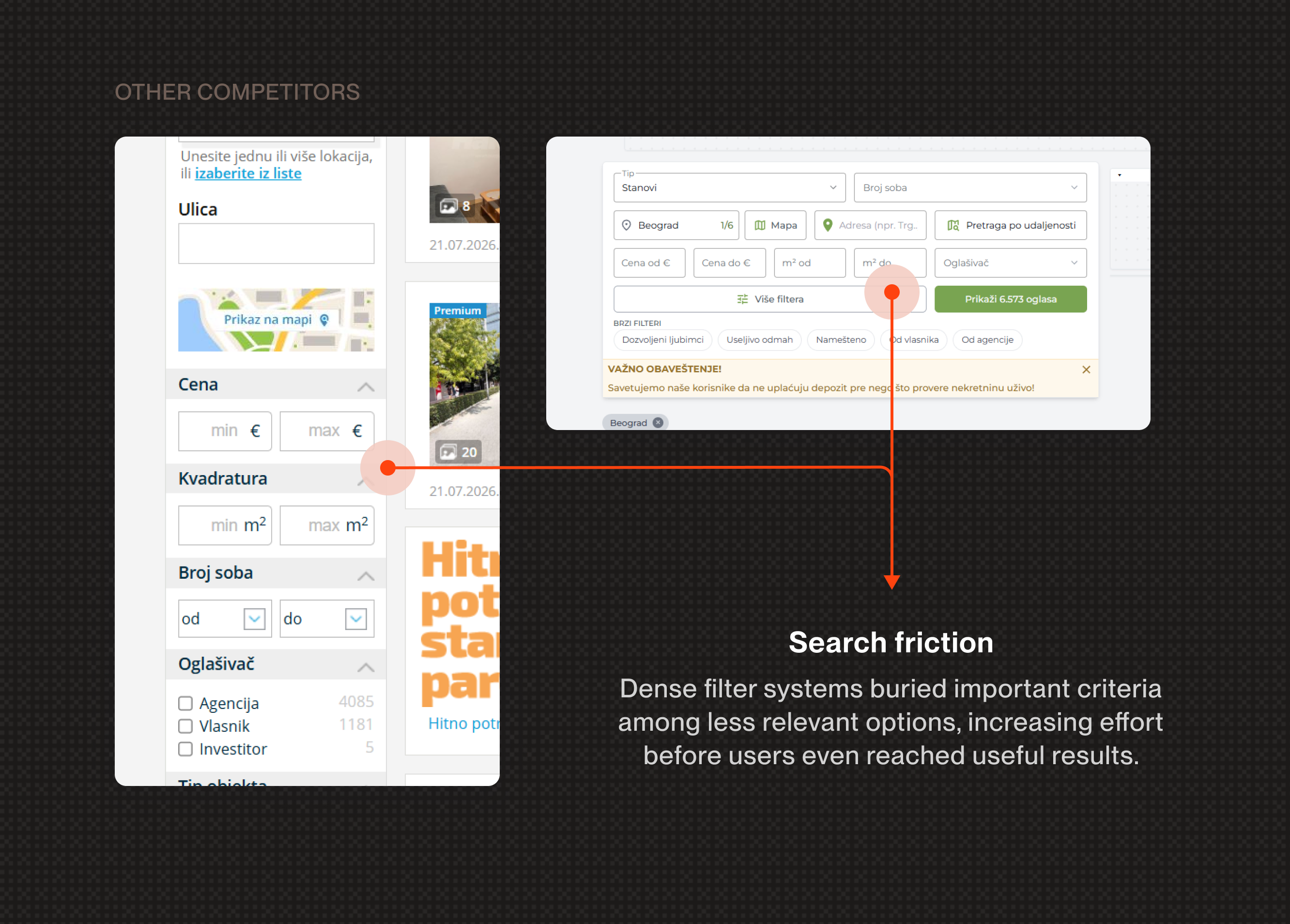 Analysis of competing rental platforms