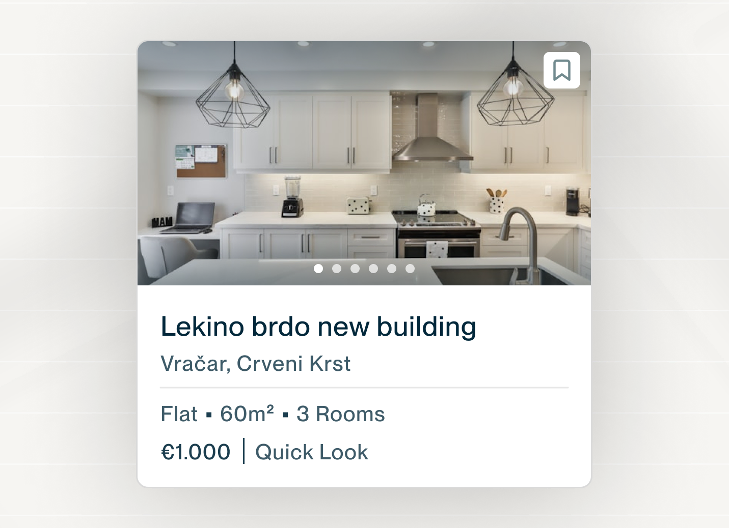 Location information on the property page