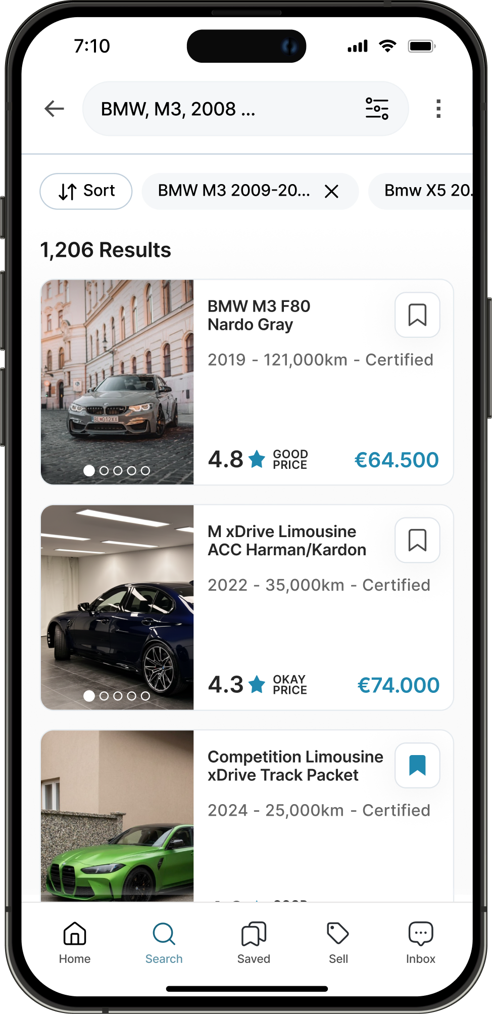 Redesigned listing page