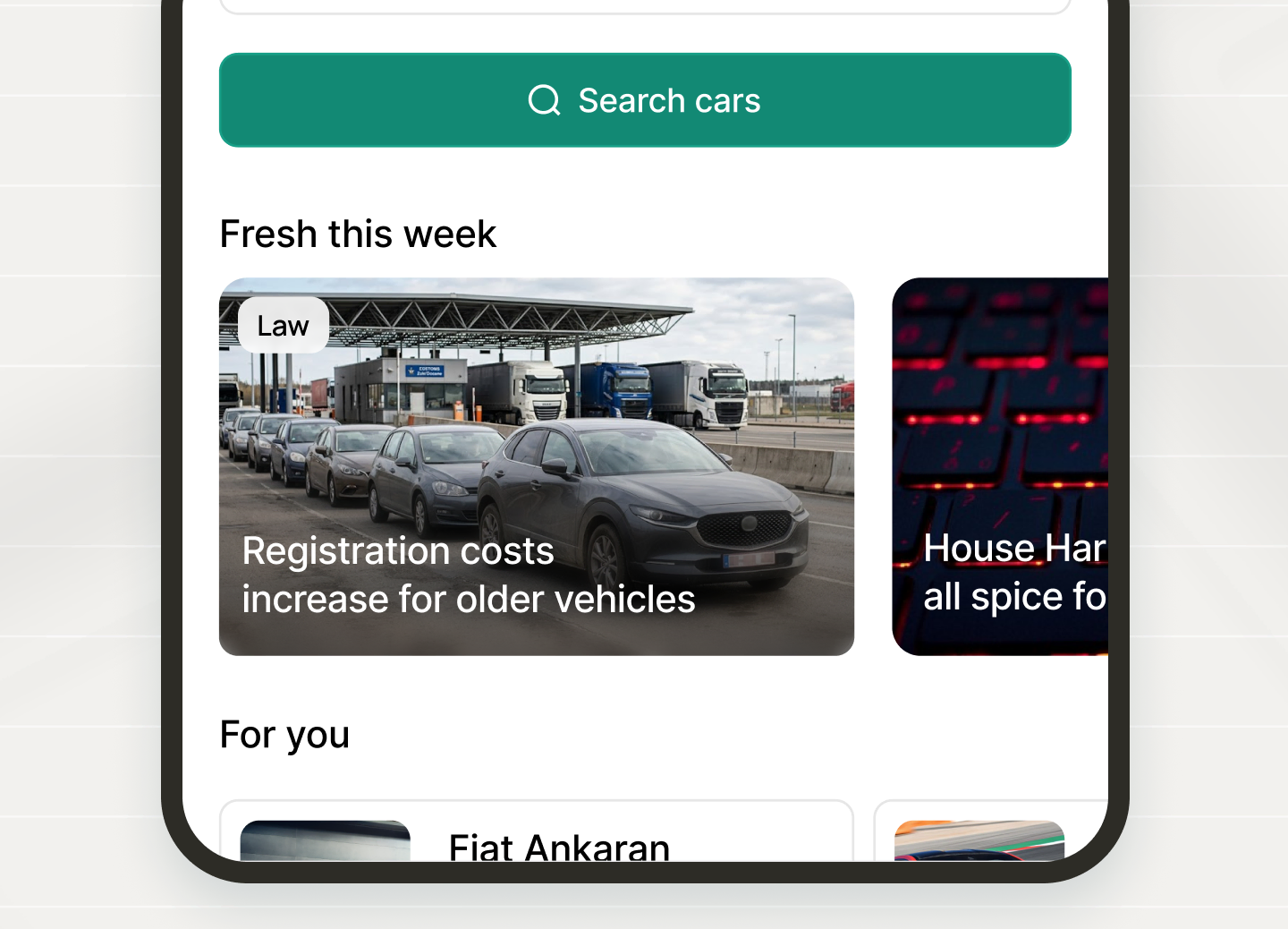 Car news feed