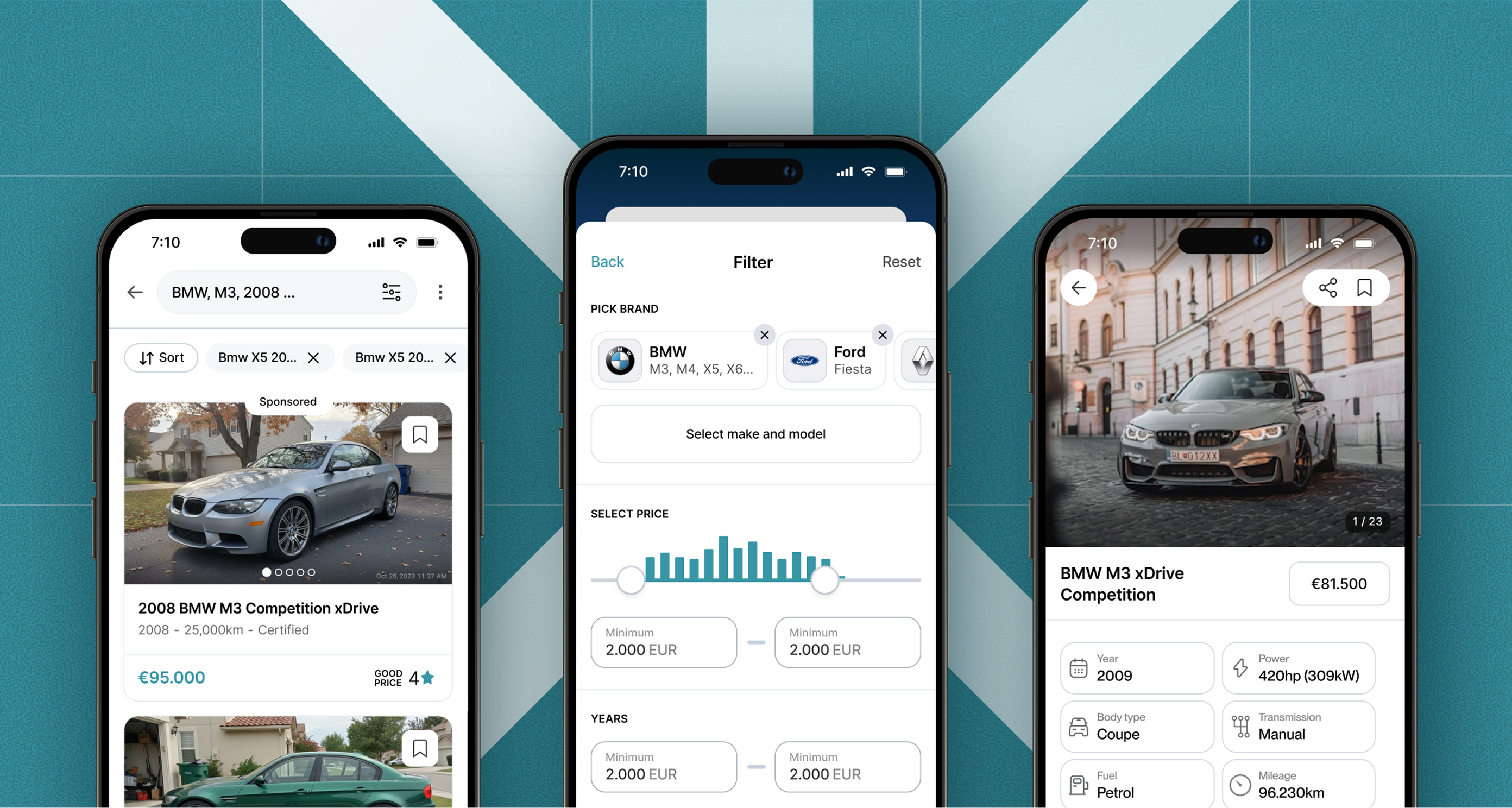 Polovni Automobili used cars app redesign